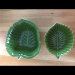 Cindy Crawford leaf bowls